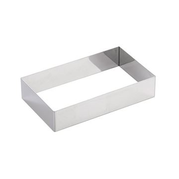 Molde Rectangular Acero Inox - 28x18x4Cm - 11H4L28-0