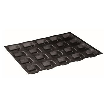 Molde Silicona Microperforada 20 Tartaletas Cuadradas - 50x50x20Mm 2Uds - 30MICRO07-0