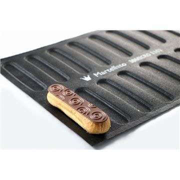 Molde Silicona Microperforada 16 Eclairs - 120x25x6Mm 2Uds - 30MICRO11-1