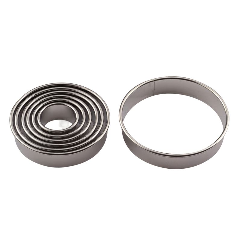 Kit Cortapastas Circulo Acero Inox - 7Uds - CUT1L7-0