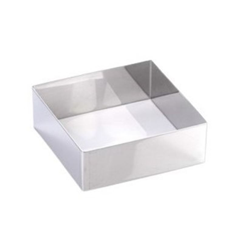 Molde Cuadrado Acero Inox - 142x142x25Mm - 5H25X14-0