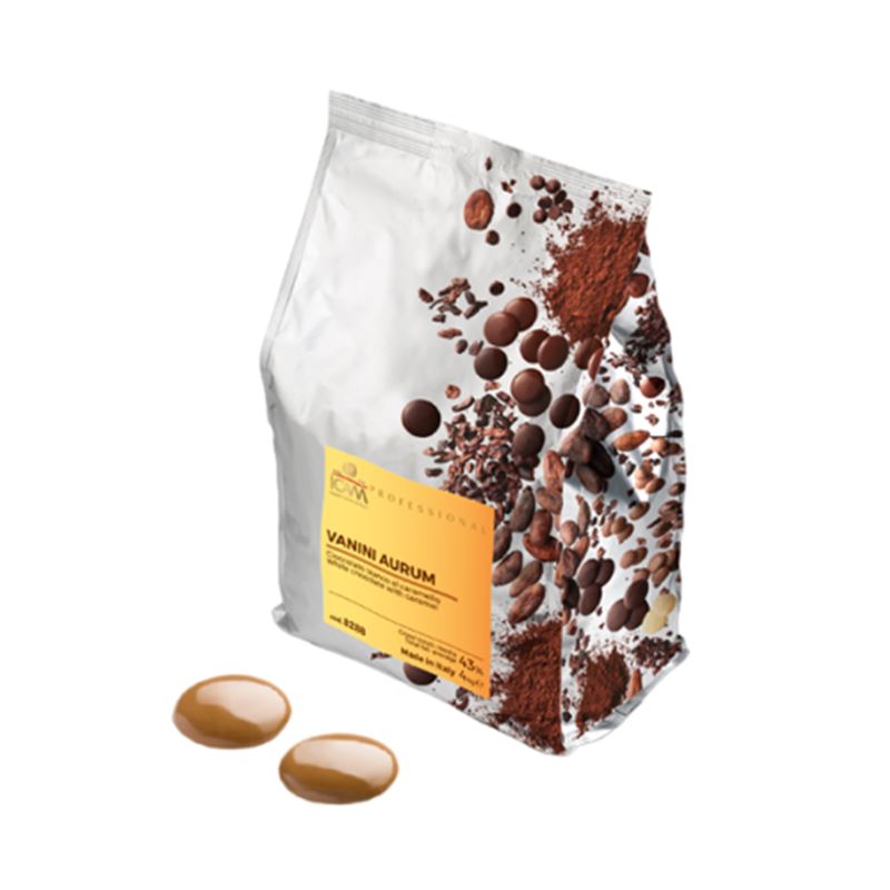 Chocolate Blanco Caramelo Vanini Aurum - 3x4Kg - 8288-0